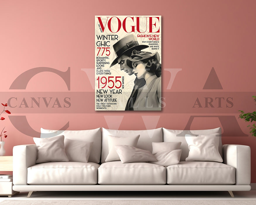 Vogue Winter Canvas Wall Art