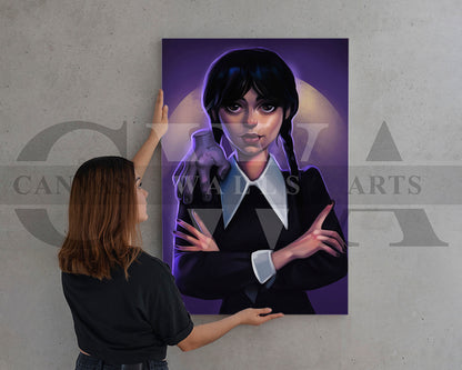 Wednesday Canvas Wall Art