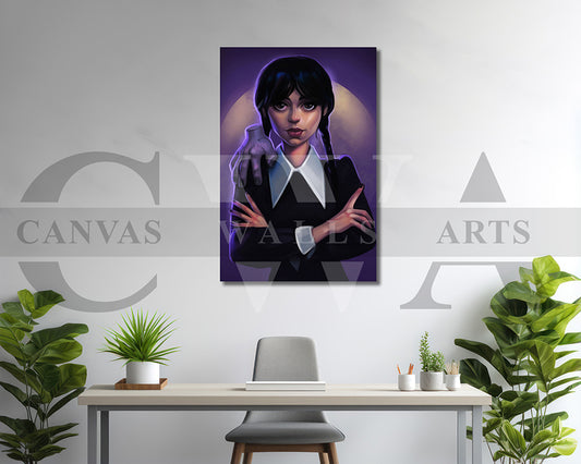 Wednesday Canvas Wall Art