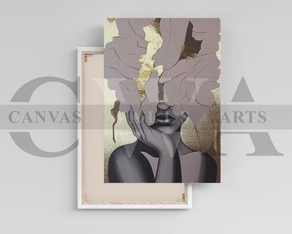 Woman Abstract Painting Canvas Print