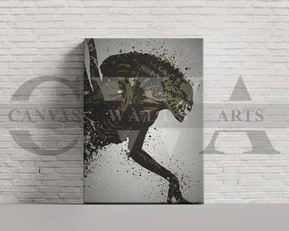 Xenomorph Canvas Wall Art