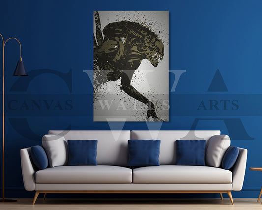 Xenomorph Canvas Wall Art
