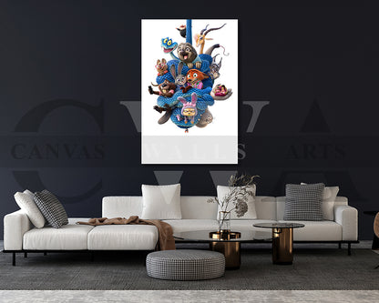 Zootopia Canvas Wall Art