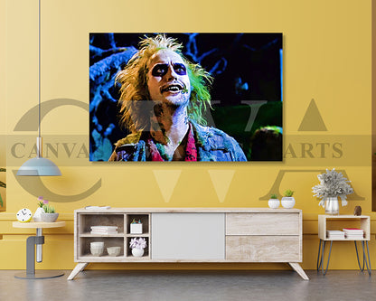 Beetlejuice Canvas Wall Art Movie Oil Painting Canvas Print