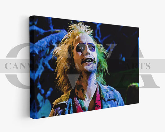 Beetlejuice Canvas Wall Art Movie Oil Painting Canvas Print