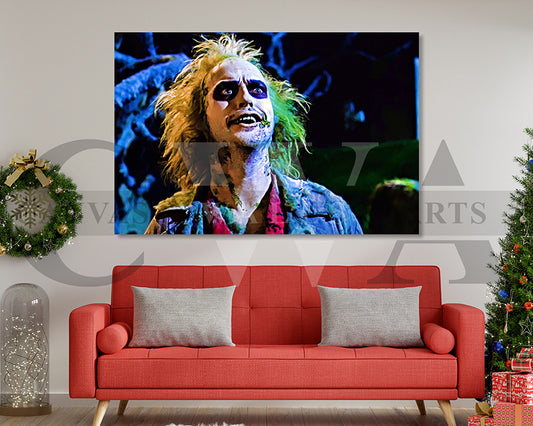 Beetlejuice Canvas Wall Art Movie Oil Painting Canvas Print