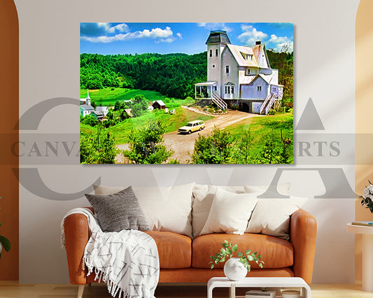 Beetlejuice The House Canvas Wall Art Movie Oil Painting Canvas Print