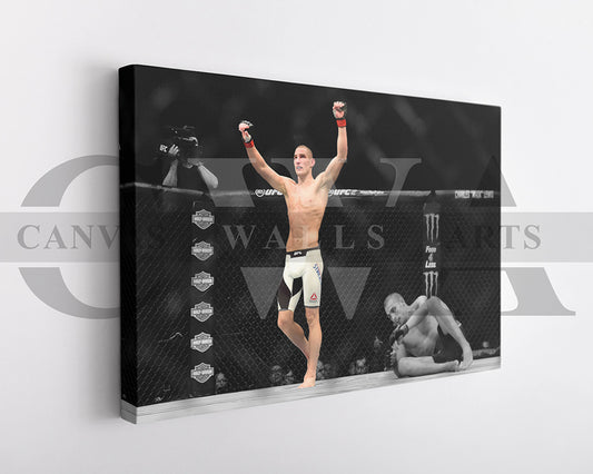 Sean Strickland Black & White Canvas Art MMA Canvas Wall Art